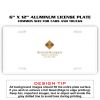 6 X 12 Full Size Aluminum License Plate for Cars and Trucks  Thumbnail