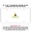 6 X 12 Full Size Aluminum License Plate for Cars and Trucks  Thumbnail