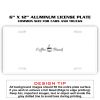 6 X 12 Full Size Aluminum License Plate for Cars and Trucks  Thumbnail