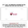 6 X 12 Full Size Aluminum License Plate for Cars and Trucks  Thumbnail