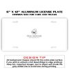 6 X 12 Full Size Aluminum License Plate for Cars and Trucks  Thumbnail