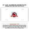 6 X 12 Full Size Aluminum License Plate for Cars and Trucks  Thumbnail