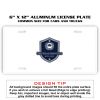 6 X 12 Full Size Aluminum License Plate for Cars and Trucks  Thumbnail