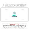 6 X 12 Full Size Aluminum License Plate for Cars and Trucks  Thumbnail