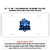 6 X 12 Full Size Aluminum License Plate for Cars and Trucks  Thumbnail