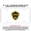 6 X 12 Full Size Aluminum License Plate for Cars and Trucks  Thumbnail