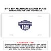 6 X 12 Full Size Aluminum License Plate for Cars and Trucks  Thumbnail