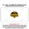6 X 12 Full Size Aluminum License Plate for Cars and Trucks  Thumbnail