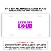 6 X 12 Full Size Aluminum License Plate for Cars and Trucks  Thumbnail