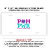 6 X 12 Full Size Aluminum License Plate for Cars and Trucks  Thumbnail