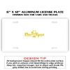 6 X 12 Full Size Aluminum License Plate for Cars and Trucks  Thumbnail