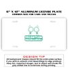 6 X 12 Full Size Aluminum License Plate for Cars and Trucks  Thumbnail