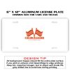 6 X 12 Full Size Aluminum License Plate for Cars and Trucks  Thumbnail