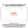 6 X 12 Full Size Aluminum License Plate for Cars and Trucks  Thumbnail