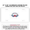6 X 12 Full Size Aluminum License Plate for Cars and Trucks  Thumbnail