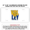 6 X 12 Full Size Aluminum License Plate for Cars and Trucks  Thumbnail