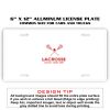 6 X 12 Full Size Aluminum License Plate for Cars and Trucks  Thumbnail