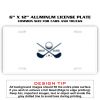 6 X 12 Full Size Aluminum License Plate for Cars and Trucks  Thumbnail