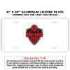 6 X 12 Full Size Aluminum License Plate for Cars and Trucks  Thumbnail