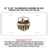 6 X 12 Full Size Aluminum License Plate for Cars and Trucks  Thumbnail