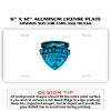 6 X 12 Full Size Aluminum License Plate for Cars and Trucks  Thumbnail