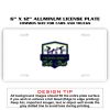 6 X 12 Full Size Aluminum License Plate for Cars and Trucks  Thumbnail