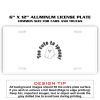 6 X 12 Full Size Aluminum License Plate for Cars and Trucks  Thumbnail