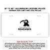 6 X 12 Full Size Aluminum License Plate for Cars and Trucks  Thumbnail