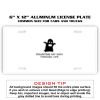 6 X 12 Full Size Aluminum License Plate for Cars and Trucks  Thumbnail