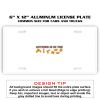 6 X 12 Full Size Aluminum License Plate for Cars and Trucks  Thumbnail