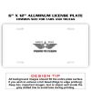 6 X 12 Full Size Aluminum License Plate for Cars and Trucks  Thumbnail