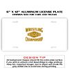 6 X 12 Full Size Aluminum License Plate for Cars and Trucks  Thumbnail