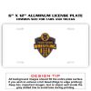 6 X 12 Full Size Aluminum License Plate for Cars and Trucks  Thumbnail