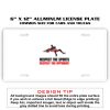 6 X 12 Full Size Aluminum License Plate for Cars and Trucks  Thumbnail