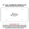 6 X 12 Full Size Aluminum License Plate for Cars and Trucks  Thumbnail