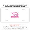 6 X 12 Full Size Aluminum License Plate for Cars and Trucks  Thumbnail