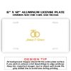 6 X 12 Full Size Aluminum License Plate for Cars and Trucks  Thumbnail