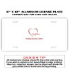 6 X 12 Full Size Aluminum License Plate for Cars and Trucks  Thumbnail