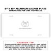 6 X 12 Full Size Aluminum License Plate for Cars and Trucks  Thumbnail