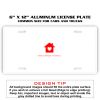 6 X 12 Full Size Aluminum License Plate for Cars and Trucks  Thumbnail