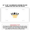 6 X 12 Full Size Aluminum License Plate for Cars and Trucks  Thumbnail