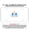 6 X 12 Full Size Aluminum License Plate for Cars and Trucks  Thumbnail