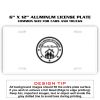 6 X 12 Full Size Aluminum License Plate for Cars and Trucks  Thumbnail