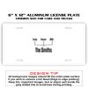 6 X 12 Full Size Aluminum License Plate for Cars and Trucks  Thumbnail