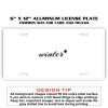6 X 12 Full Size Aluminum License Plate for Cars and Trucks  Thumbnail