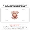6 X 12 Full Size Aluminum License Plate for Cars and Trucks  Thumbnail