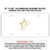 6 X 12 Full Size Aluminum License Plate for Cars and Trucks  Thumbnail