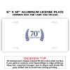 6 X 12 Full Size Aluminum License Plate for Cars and Trucks  Thumbnail