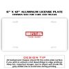 6 X 12 Full Size Aluminum License Plate for Cars and Trucks  Thumbnail