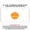 6 X 12 Full Size Aluminum License Plate for Cars and Trucks  Thumbnail